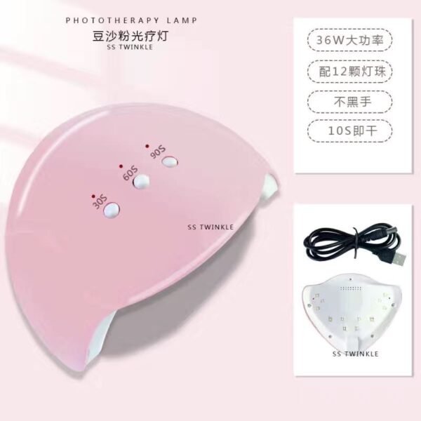 UV LED Nail Lamp, UV Light for Nails Dryer for Gel Nail Polish Curing Lamp with Sensor 2 Timers SUN9C Pink Gift for Women Girls